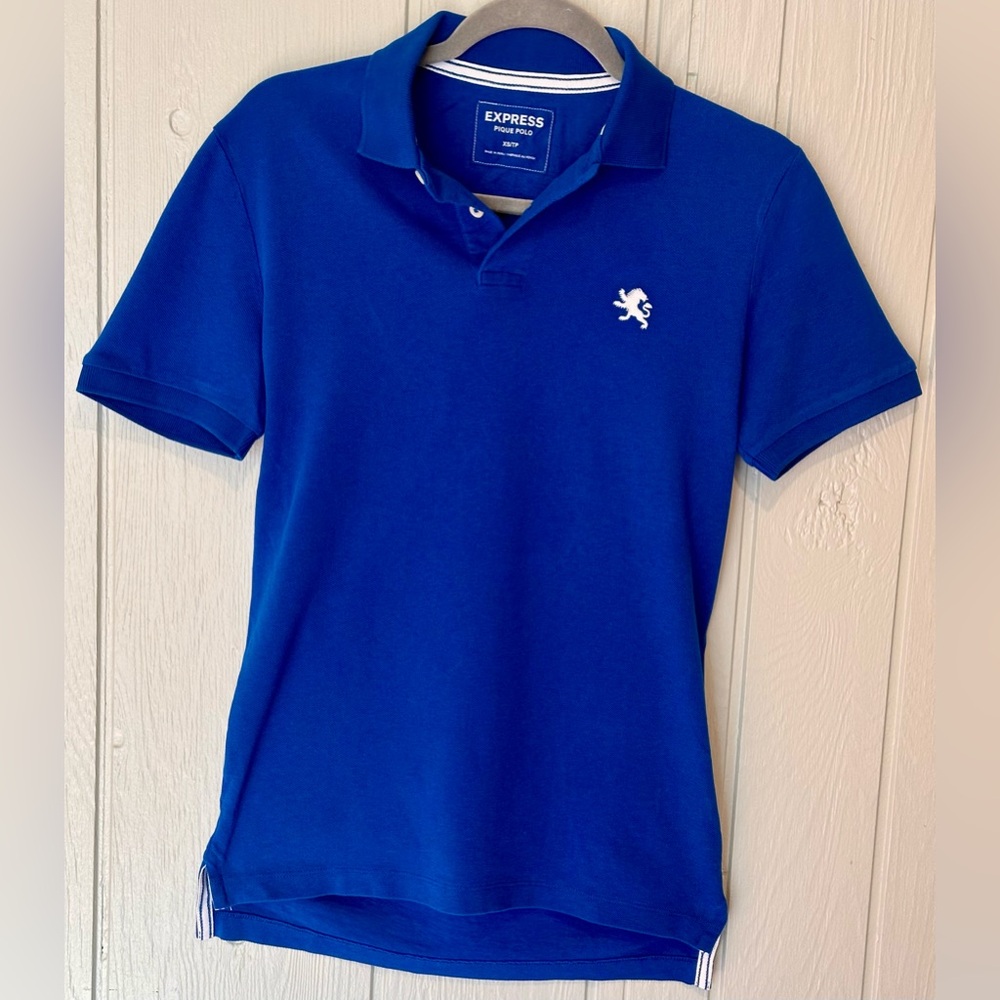 Express Men's Blue Polo Shirt